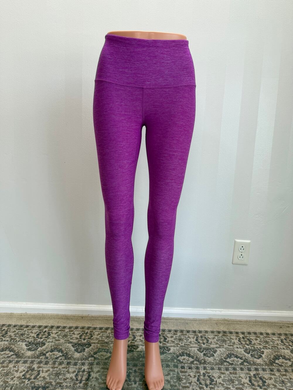 Lululemon Wunder Under High-Rise Leggings Heathered Purple Sz 4